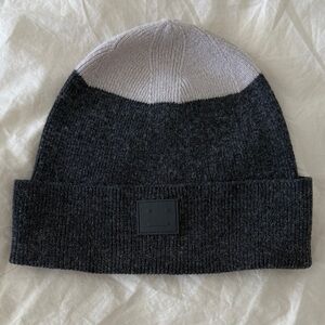 Acne Kids Two-Tone Gray Beanie